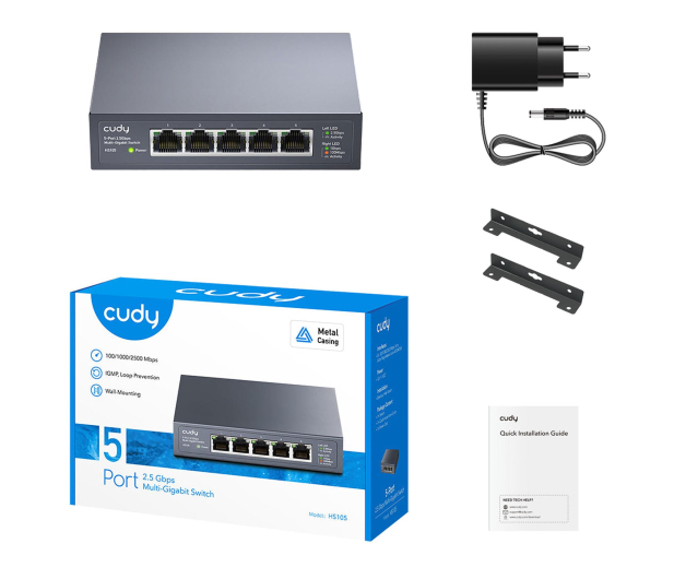 CUDY 5p HS105 (5x10/100/1000/2500Mbit) - 1491045 - zdjęcie 4